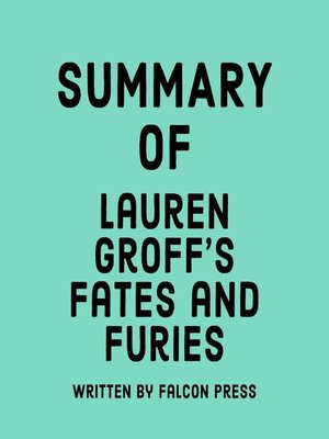 cover image of Summary of Lauren Groff's Fates and Furies